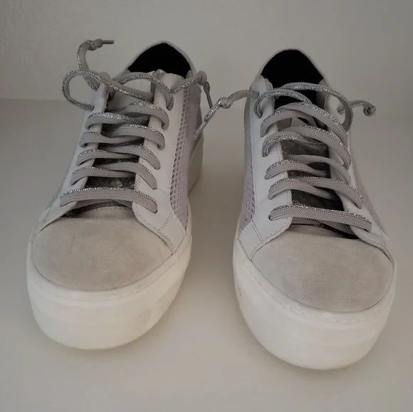 New P448 Thea Low Top Platform Sneakers - Picture 3 of 11